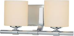 Slide 2 Light Vanity In Chrome and White Opal Glass