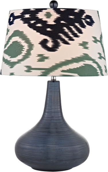 Penarth Ceramic Table Lamp In Navy Blue
