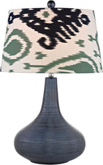 Penarth Ceramic Table Lamp In Navy Blue
