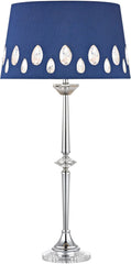 Telford Buffet Lamp In Chrome With Laser Cut Shade