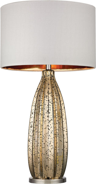 Pennistone Antique Gold Mercury Table Lamp In Polished Nickel