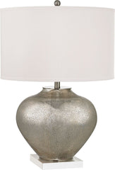 Edenbridge Antique Mercury Glass Table Lamp With Led Nightlight