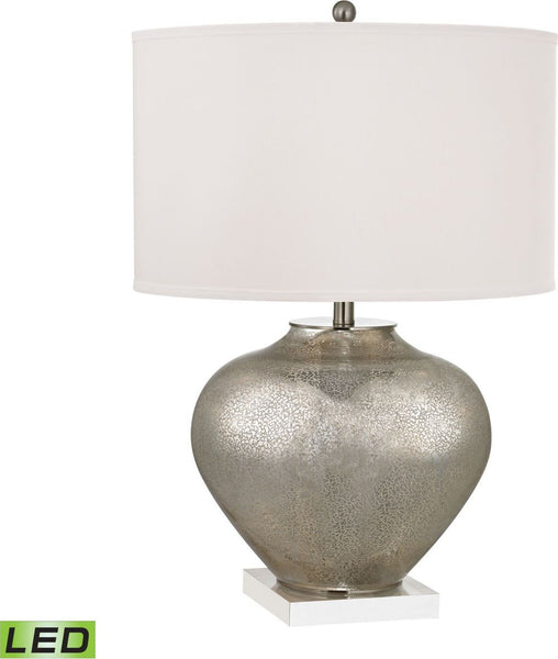 Edenbridge Antique Mercury Glass Led Table Lamp With Led Nightlight