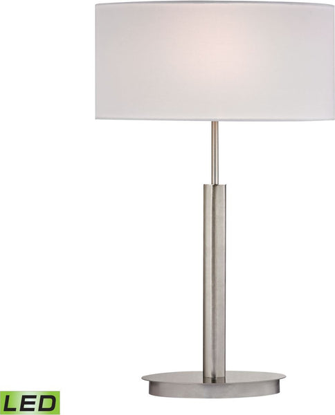 Port Elizabeth Led Table Lamp In Satin Nickel
