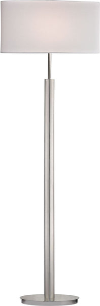 Port Elizabeth Floor Lamp In Satin Nickel