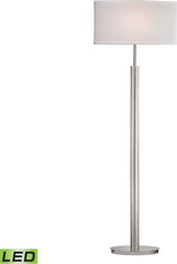 Port Elizabeth Led Floor Lamp In Satin Nickel