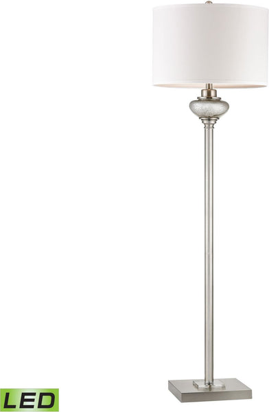 Edenbridge Antique Mercury Glass Led Floor Lamp With Led Nightlight