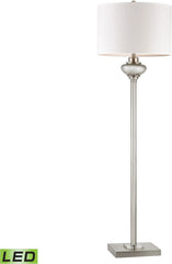 Edenbridge Antique Mercury Glass Led Floor Lamp With Led Nightlight
