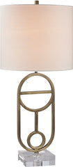 Gold Ryan Table Lamp In Antique Brass