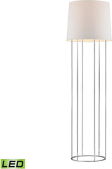 Barrel Frame Led Floor Lamp In Polished Chrome