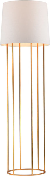 Barrel Frame Floor Lamp In Gold Leaf Finish