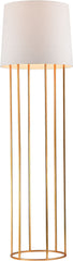 Barrel Frame Floor Lamp In Gold Leaf Finish