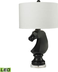 Dark Knight Led Table Lamp In Gloss Black