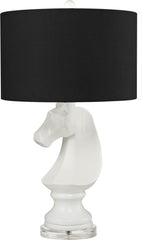 Knight Table Lamp In Gloss White