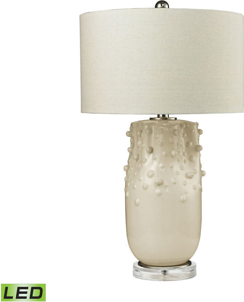 Modern Organics Led Table Lamp In Ivory Glaze