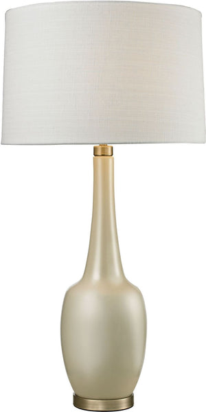 Modern Vase Ceramic Table Lamp In Cream