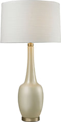 Modern Vase Ceramic Table Lamp In Cream