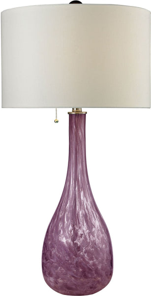 Blown Glass Table Lamp In Radiant Orchid