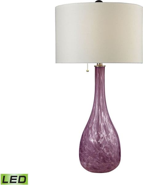 Blown Glass Led Table Lamp In Radiant Orchid