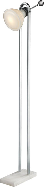 Vintage Ball Handle Adjustable Floor Lamp In Polished Nickel