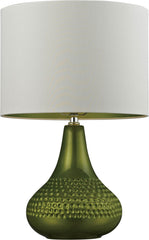Ceramic Table Lamp In Bright Green