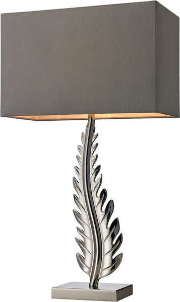 Oak Cliff Solid Brass Table Lamp In Polished Chrome