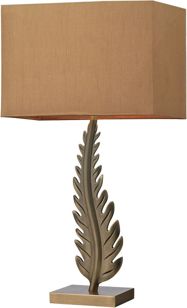 Oak Cliff Solid Brass Table Lamp In Aged Brass