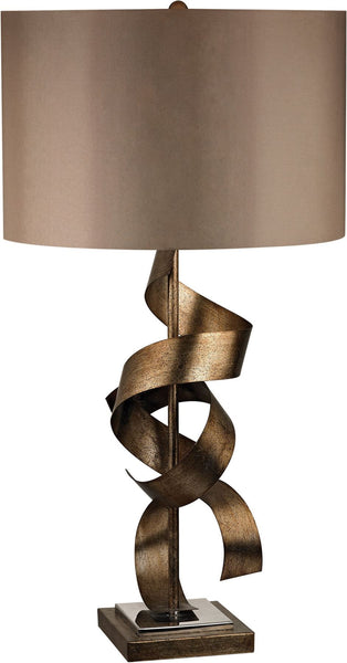 Allen Metal Sculpture Table Lamp In Roxford Gold