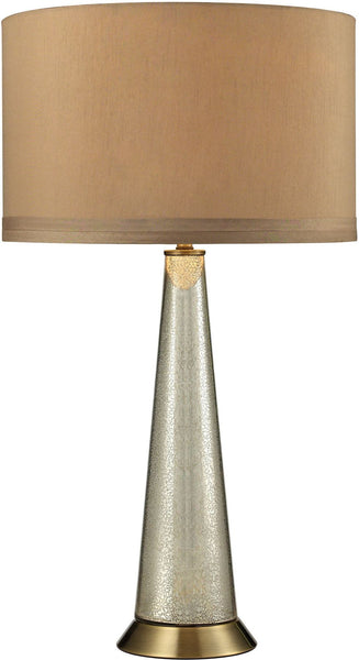 Middlebury Antique Mercury Glass Table Lamp In Aged Brass