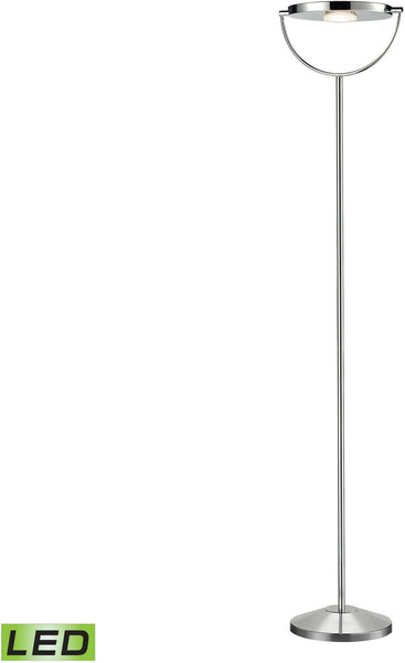 Sanford 2 Light Led Floor Lamp In Polished Chrome