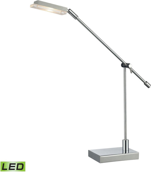 Bibliotheque Adjustable Led Desk Lamp In Polished Chrome
