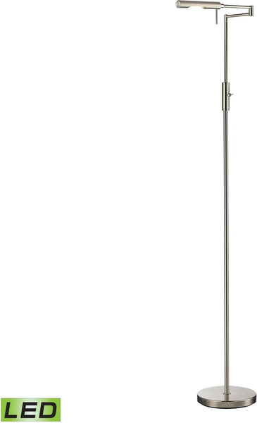 Laconia Adjustable Led Floor Lamp In Polished Chrome