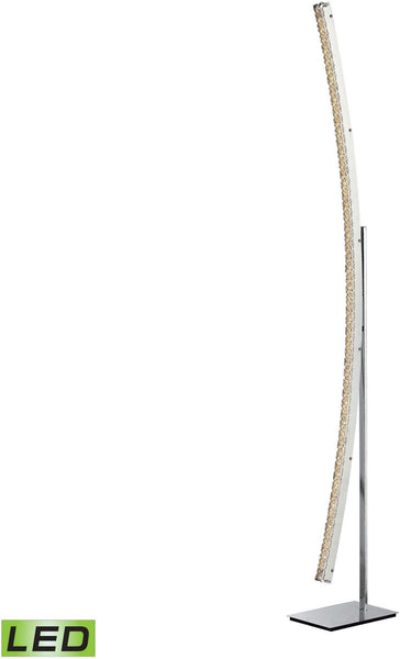 Stylo Led Floor Lamp In Polished Chrome