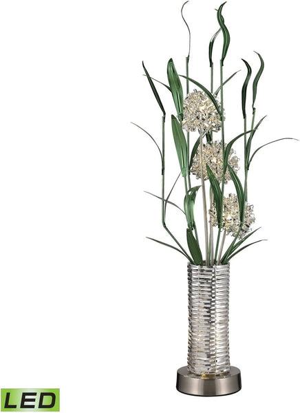 Windbear Contemporary Floral Display Floor Lamp In Silver