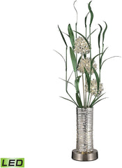 Windbear Contemporary Floral Display Floor Lamp In Silver