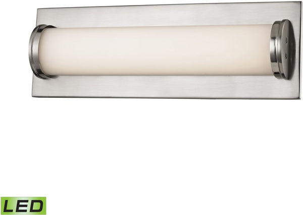 Barrie 1 Light Led Vanity In Matte Satin Nickel