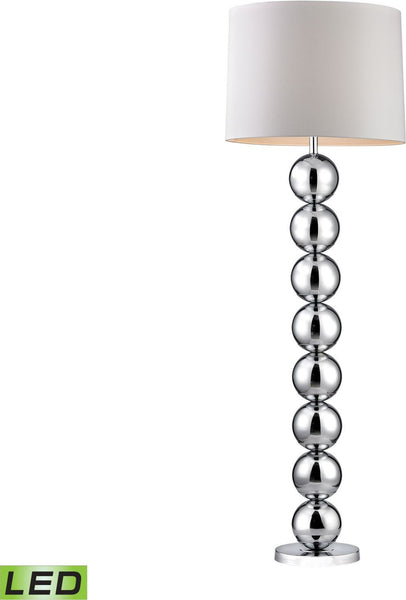 Chrome Orb Led Floor Lamp