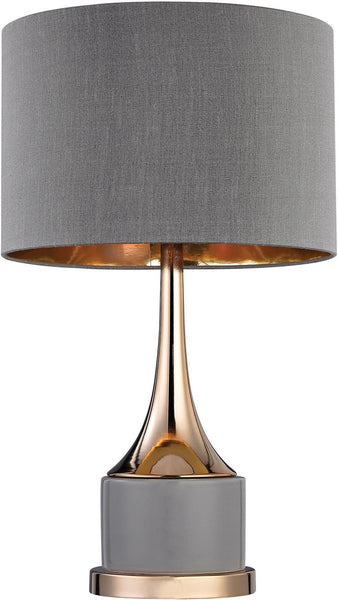 Small Gold Cone Neck Lamp