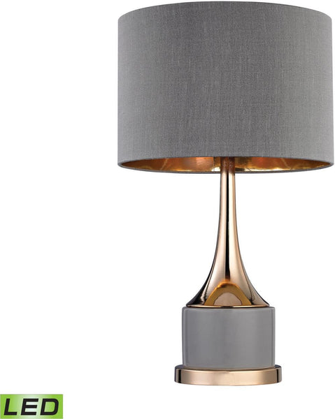 Small Gold Cone Neck Led Lamp