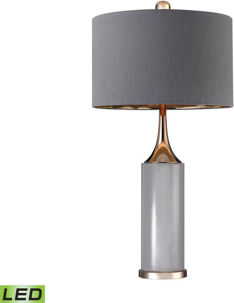 Tall Gold Cone Neck Led Lamp