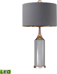 Tall Gold Cone Neck Led Lamp