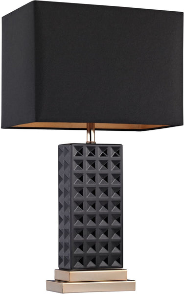 Black Stud Ceramic Lamp