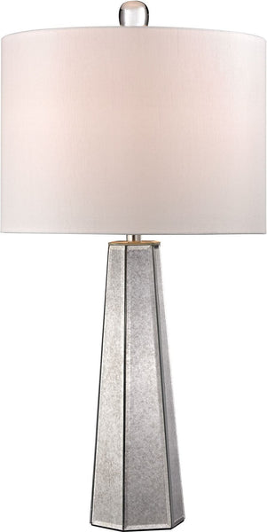 Hexagonal Mercury Glass Lamp