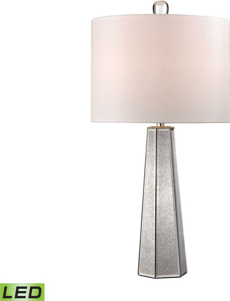 Hexagonal Mercury Glass Led Lamp