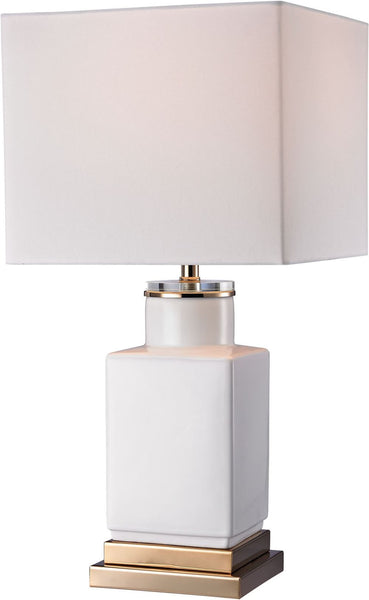 Small White Cube Lamp