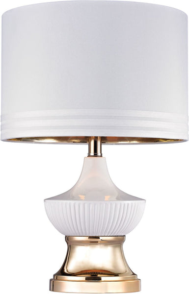 White Ribbed Genie Lamp
