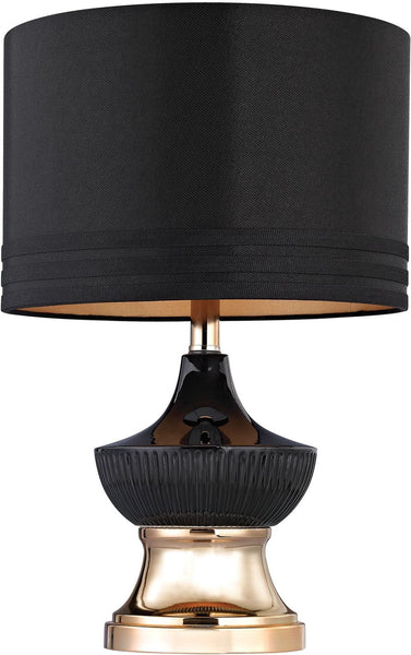 Black Ribbed Genie Lamp