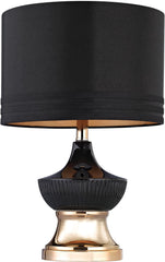 Black Ribbed Genie Lamp