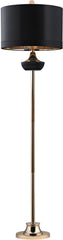 Black Ribbed Genie Floor Lamp