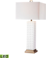 White Stud Ceramic Led Lamp